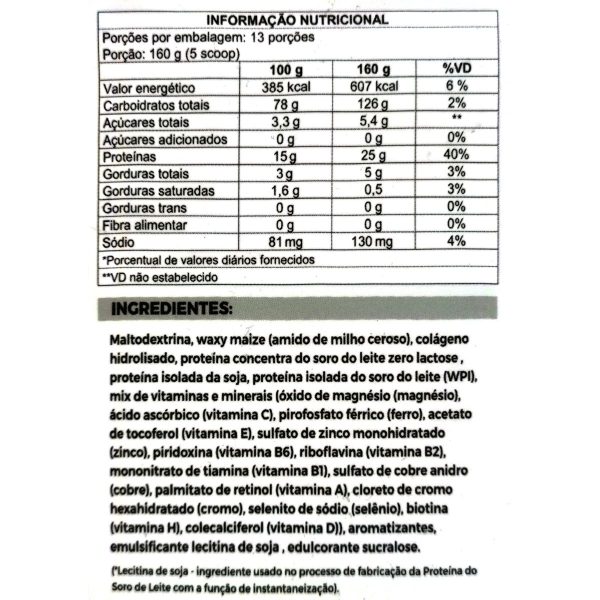 Hipercalórico BulkMass Zero Lactose 2kg - Chocolate - Image 2